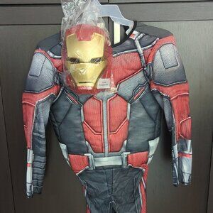 Kids Iron Man Superhero Costume with Mask - Size Large 10-12 NWT